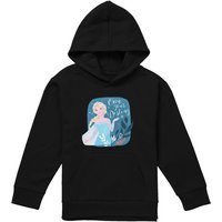 Disney Frozen Elsa Own Your Destiny Youth Kids Pull-Over Hoodie, Black | Size: 5-6 Years