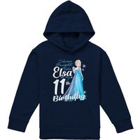 Disney Frozen Bright Like Elsa 11Th Birthday Youth Kids Pull-Over Hoodie, Navy | Size: 12-13 Years