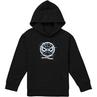 Marvel Glitch Parker Spiderman Youth Kids Pull-Over Hoodie, Black | Size: 9-11 Years