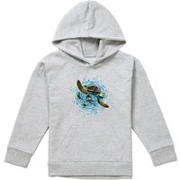 Disney Finding Nemo Crush Ride The Wave Youth Kids Pull-Over Hoodie, Athletic Heather in Grey | Size: 7-8 Years