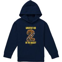 Disney Star Wars Greatest Kid Chewbacca Youth Kids Pull-Over Hoodie, Navy | Size: 7-8 Years