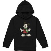 Mickey Mouse Retro Christmas Scarf Pull Over Hoodie