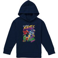 Marvel The Ultimate Battle Youth Kids Pull-Over Hoodie, Navy | Size: 7-8 Years