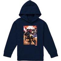 Marvel X-Men Team Attack Youth Kids Pull-Over Hoodie, Navy | Size: 5-6 Years