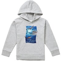 Disney Finding Nemo Fish Are Friends Youth Kids Pull-Over Hoodie, Athletic Heather in Grey | Size: 7-8 Years