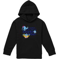 Disney Aladdin The Genie I Don'T Feel Like My Selves Today Youth Kids Pull-Over Hoodie, Black | Size: 9-11 Years