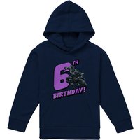 Marvel Black Panther Birthday 6 Youth Kids Pull-Over Hoodie, Navy | Size: 12-13 Years