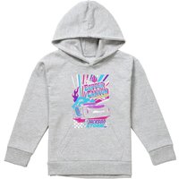 Disney Jackson Storm Speedway Youth Kids Pull-Over Hoodie, Athletic Heather in Grey | Size: 7-8 Years