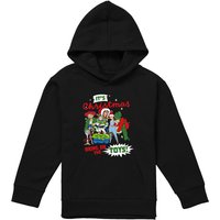 Disney Toy Story Christmas Group Youth Kids Pull-Over Hoodie, Black | Size: 5-6 Years