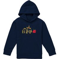 Disney Snow White Fa La La & All That Christmas Sparkle Youth Kids Pull-Over Hoodie, Navy | Size: 5-6 Years