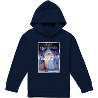 Disney Cinderella Poster Youth Kids Pull-Over Hoodie, Navy | Size: 12-13 Years