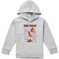 Disney Cowboy Checklist Youth Kids Pull-Over Hoodie, Athletic Heather in Grey | Size: 9-11 Years