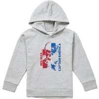 Captain America & Hulk Graffiti Pull Over Hoodie Athletic Heather Grey