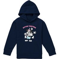 Disney Mickey Minnie Mouse Better Together Youth Kids Pull-Over Hoodie, Navy | Size: 12-13 Years