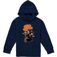 Disney Hocus Pocus Sanderson Sisters Put A Spell On You Youth Kids Pull-Over Hoodie, Navy | Size: 7-8 Years