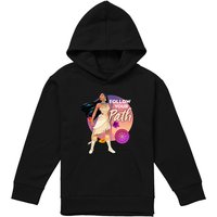 Disney Pocahontas Follow Your Path Youth Kids Pull-Over Hoodie, Black | Size: 12-13 Years