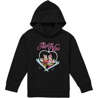 Disney Mickey Mouse Alpine Vibes Youth Kids Pull-Over Hoodie, Black | Size: 12-13 Years