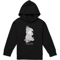 Winnie Pooh Eeyore Hug Life ValentineS Day Pull Over Hoodie