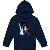 Disney Obiwan Kenobi Poster Kenobi Youth Kids Pull-Over Hoodie, Navy | Size: 12-13 Years