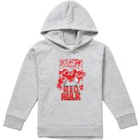 Marvel Red Hulk Comic Youth Kids Pull-Over Hoodie, Athletic Heather in Grey | Size: 5-6 Years