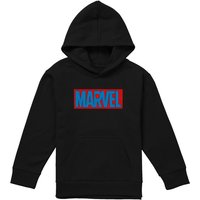 Marvel Spiderman Brick Logo Youth Kids Pull-Over Hoodie, Black | Size: 5-6 Years