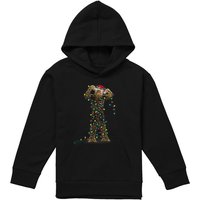 Disney Star Wars Christmas Chewbacca Tangled Lights Youth Kids Pull-Over Hoodie, Black | Size: 9-11 Years
