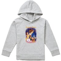 Disney Beauty & The Beast Belle Beast Cover Youth Kids Pull-Over Hoodie, Athletic Heather in Grey | Size: 5-6 Years