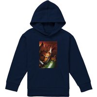 Disney Star Wars Ahsoka Panel Youth Kids Pull-Over Hoodie, Navy | Size: 5-6 Years