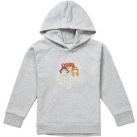 Disney Hocus Pocus Sanderson Sisters Gather Round Sisters Youth Kids Pull-Over Hoodie, Athletic Heather in Grey | Size: 9-11 Years
