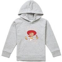 Disney Jessie Hey Cowgirl Youth Kids Pull-Over Hoodie, Athletic Heather in Grey | Size: 12-13 Years