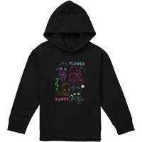 Marvel Guardians Of The Galaxy Groot Sketch Flowers Youth Kids Pull-Over Hoodie, Black | Size: 12-13 Years