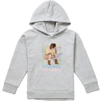 Whitney Houston How Will I Know Pastel Youth Kids Pull-Over Hoodie, Athletic Heather in Grey | Size: 5-6 Years
