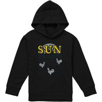 Sun Records Sun Songs Youth Kids Pull-Over Hoodie, Black | Size: 9-11 Years
