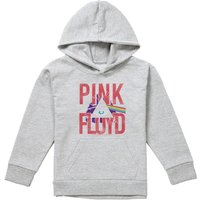 Pink Floyd Allseeing Prism Youth Kids Pull-Over Hoodie, Athletic Heather in Grey | Size: 7-8 Years