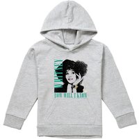 Whitney Houston How Will I Know Youth Kids Pull-Over Hoodie, Athletic Heather in Grey | Size: 7-8 Years