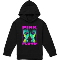 Pink Floyd Neon Division Bell Youth Kids Pull-Over Hoodie, Black | Size: 5-6 Years