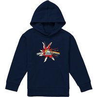 Pink Floyd Pop Art Dark Side Of The Moon Immersion Youth Kids Pull-Over Hoodie, Navy | Size: 12-13 Years
