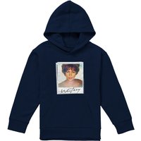 Whitney Houston Snapshot Youth Kids Pull-Over Hoodie, Navy | Size: 7-8 Years