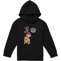 Paw Patrol Logo Pups Youth Kids Pull-Over Hoodie, Black | Size: 12-13 Years