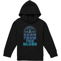 Sun Records Born From The Blues Youth Kids Pull-Over Hoodie, Black | Size: 7-8 Years