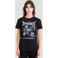 Marvel Women's Rivals Strategist Trend T-Shirt, Black | Size: Large