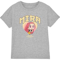 Kpop Demon Hunters Huntrix Mira Collegic Tee Athletic Heather