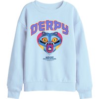 Kpop Demon Hunters Derpy Collegic Sweatshirt Light Blue