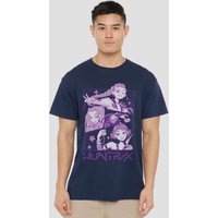 Netflix Kpop Demon Hunters Huntrix Huntrx Manga Panels Trio T-Shirt, Navy | Size: Small
