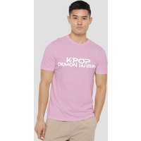 Kpop Demon Hunters Logo T Shirt Light Pink