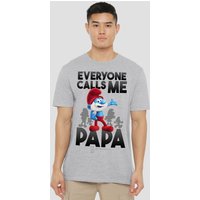 Call Me Papa Smurf T Shirt Athletic Heather