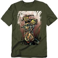 Tmnt Earthy Rainbow Warriors T Shirt Military