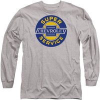 Chevrolet Chevy Super Service Long Sleeve T Shirt Athletic Heather