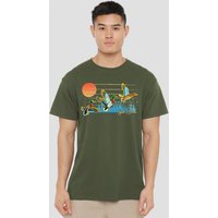 Wild Wings Three Ducks T Shirt Military
