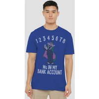 Sesame Street Bank Account T-Shirt, Royal in Blue | Size: 3XL